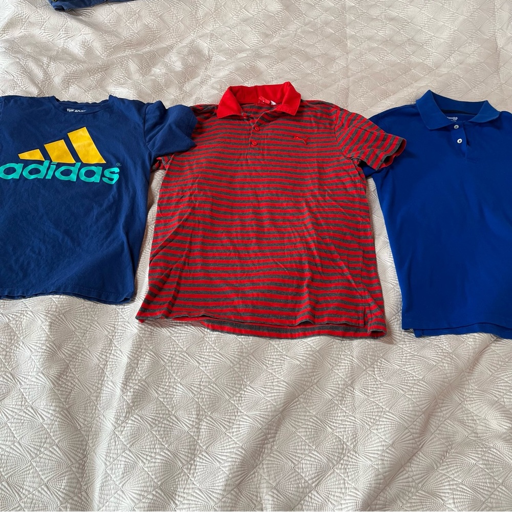 Adidas, Puma, St. John’s Bay polos/t-shirt